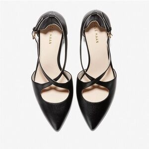 Cole Haan Emberlee Wedge 80 mm in black leather